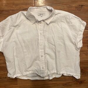 Maxwell cropped button down shirt